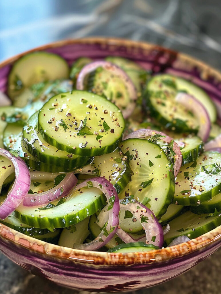 Cucumber Onion Salad