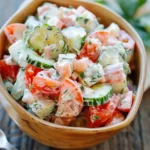 Creamy Cucumber Tomato Salad