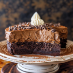 Vegan chocolate mousse cake