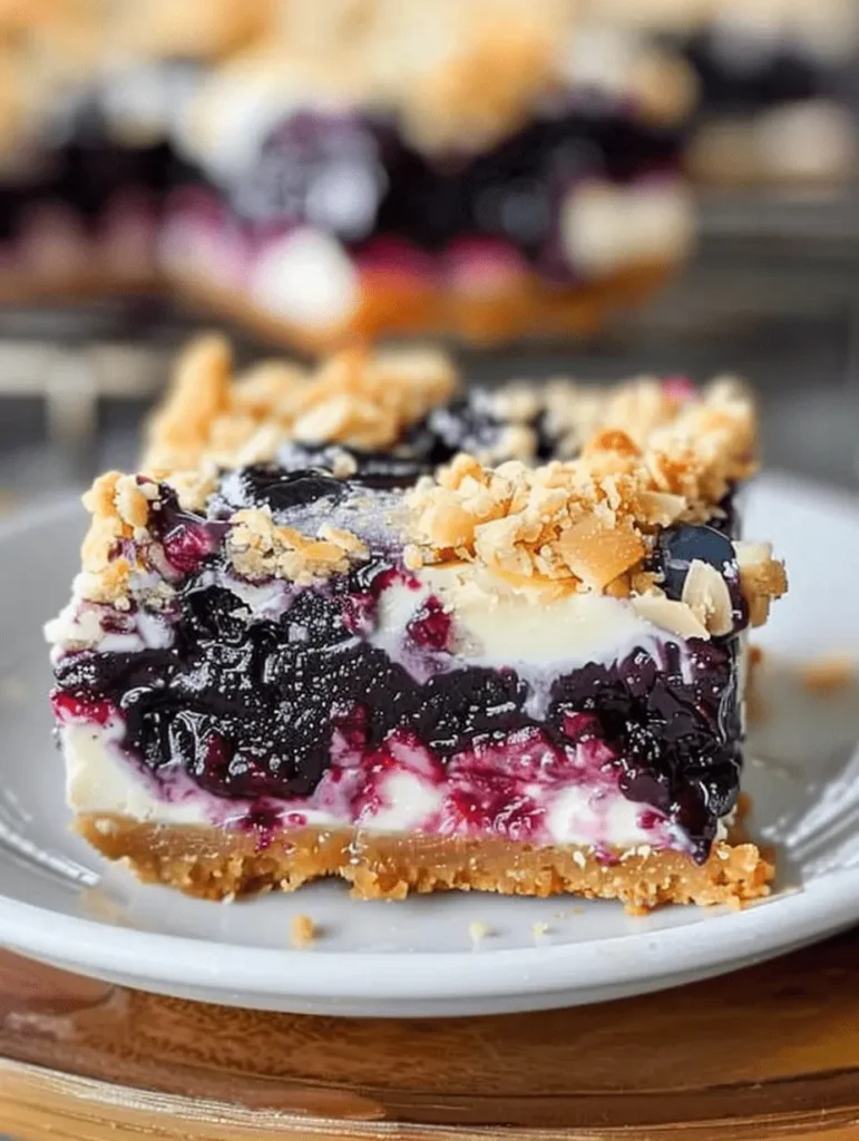 Blueberry Almond Dream Bars