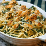 Buffalo Chicken Spinach Alfredo