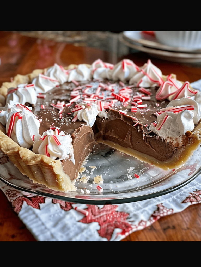 Chocolate Peppermint Cream Pie