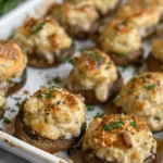 Cream Cheese Stuffed Mushrooms-min