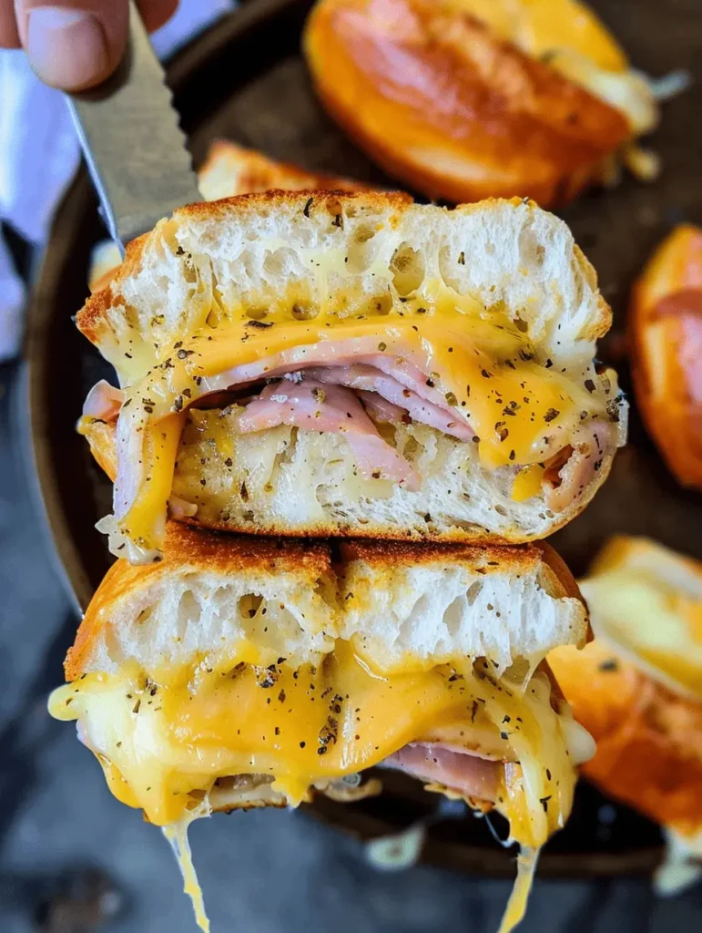 Ham and Cheese Party Sandwiches