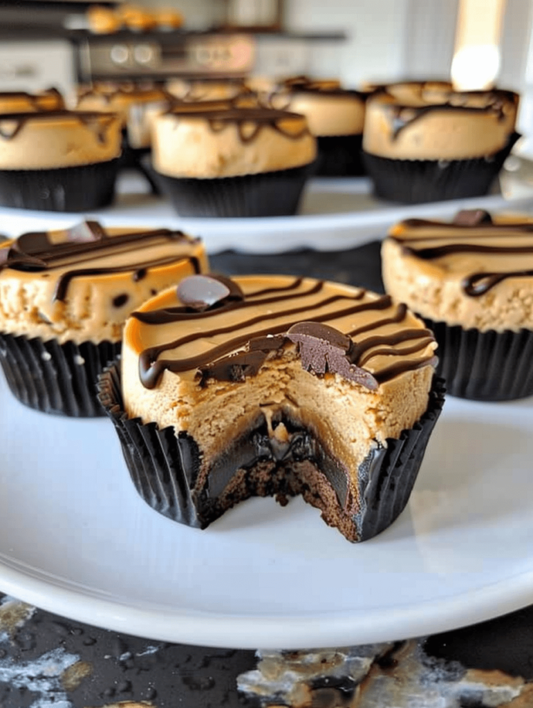 Mini Peanut Butter Cup Cheesecakes