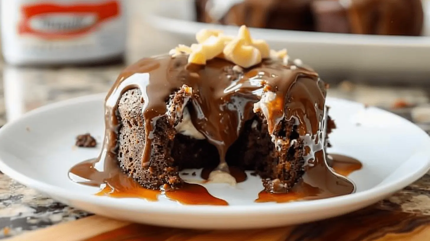 Chocolate Peanut Butter Lava Cake