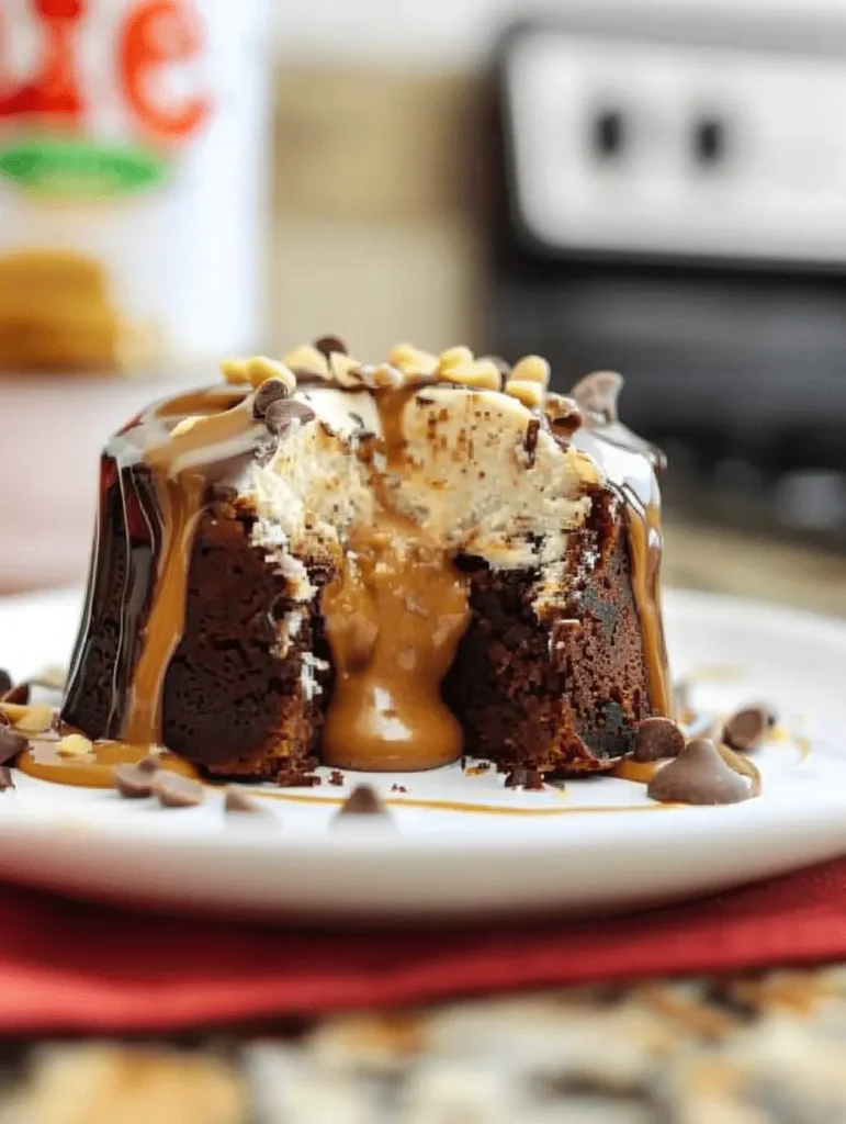 Chocolate Peanut Butter Lava Cake
