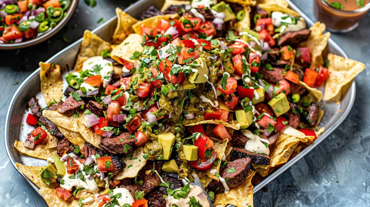 grilled chipotle steak nachos